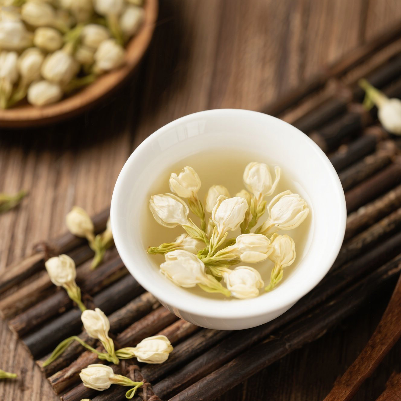 乐品乐茶茉莉花茶特级茶叶川派浓香型花草茶横县飘雪250g新茶茉莉绿茶